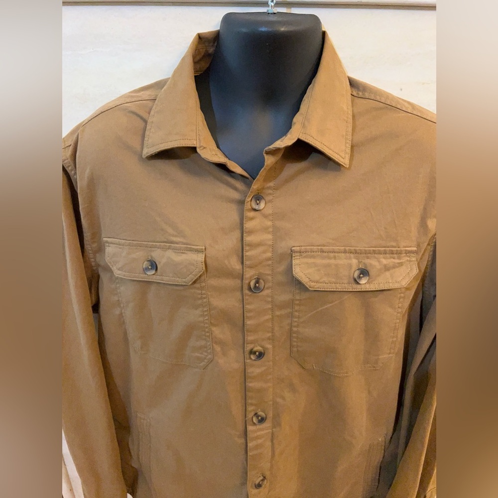 Denim & Flower by Ricky Singh khaki field jacket or utility overshirt - Picture 3 of 9